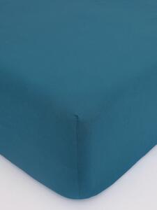 MK Lůžkoviny Jersey prostěradlo do postýlky Classic 60 × 120 cm - petrolejová