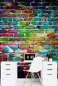 Fototapeta Rainbow brick Materiál: Vliesová, Rozměry: 100 x 140 cm