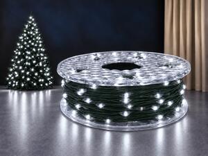 Vánoční LED mikro řetěz, studená bílá se záblesky, 50 m, 500 kapkových LED
