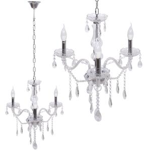 TooLight Křišťálové stropní svítidlo 300752 stříbrné