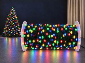 Vánoční LED mikro řetěz s kapkovými diodami, různobarevná, 50M, 500 LED, 8 programů, dálkový ovládač