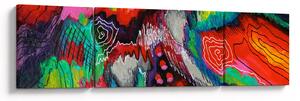 Obraz abstraktní - barvy (170x50 cm)