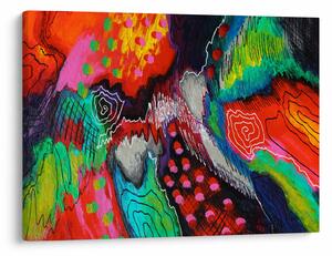 Obraz abstraktní - barvy (70x50 cm)