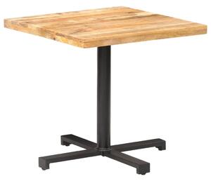 Bistro stůl čtvercový 80 x 80 x 75 cm hrubé mangovníkové dřevo