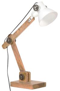 Industriální stolní lampa bílá kulatá 58 x 18 x 90 cm E27