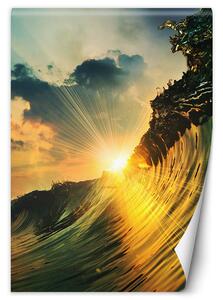 Fototapeta Slunce se prodírá vlnami Materiál: Vliesová, Rozměry: 100 x 140 cm
