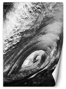 Fototapeta Černobílá vlna Materiál: Vliesová, Rozměry: 100 x 140 cm