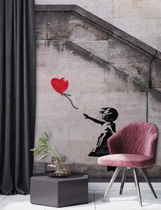 Fototapeta Banksy dívka s balónem Materiál: Vliesová, Rozměry: 100 x 140 cm
