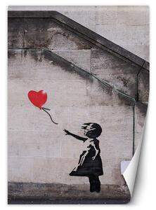 Fototapeta Banksy dívka s balónem Materiál: Vliesová, Rozměry: 100 x 140 cm