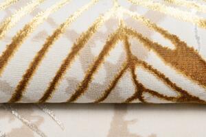 Makro Abra Kusový koberec GOLDEN NA37G Listy Moderní krémový Rozměr: 200x300 cm