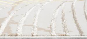 Makro Abra Kusový koberec GOLDEN NA37G Listy Moderní krémový Rozměr: 200x300 cm