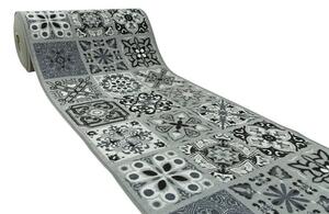 Protiskluzový běhoun Patchwork - šedý