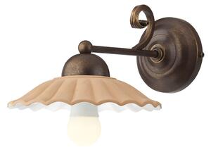 Redo LEA 02-900 + CC20 - Retro nástěnné svítidlo s keramickým stínidlem Ø 20cm (Nástěnná retro lampička )