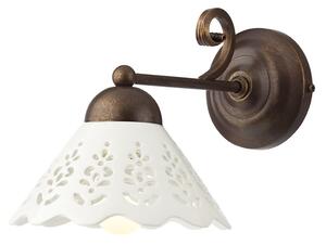 Redo LEA 02-900 + CT18 - Retro nástěnné svítidlo s keramickým stínidlem Ø 18cm (Nástěnná retro lampička )