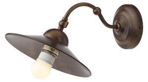 Redo LEA 02-901 + M21BR - Retro nástěnné svítidlo naklápěcí Ø 21cm (Nástěnná retro lampička s naklápěcím stínidlem)