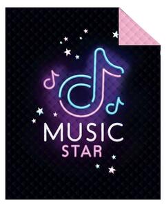DETEXPOL Přehoz na postel Music Star Polyester, 170/210 cm