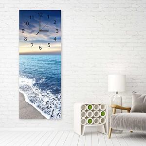 Hodiny na zeď Klidná pláž Rozměry: 25 x 65 cm