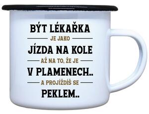 Plecháček s potiskem Být lékařka Objem: 330 ml