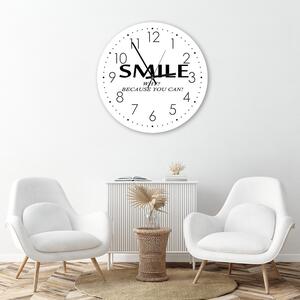 Hodiny na zeď Smile all around Rozměry: 40 x 40 cm