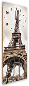 Hodiny na zeď Eiffelova věž Rozměry: 25 x 65 cm