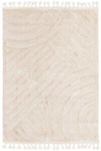 Koberec Berber 9754 s třásněmi, ivory / krémový