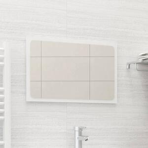 Koupelnové zrcadlo bílé vysoký lesk 60x1,5x37 cm dřevotříska