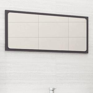 Koupelnové zrcadlo šedé 80 x 1,5 x 37 cm dřevotříska