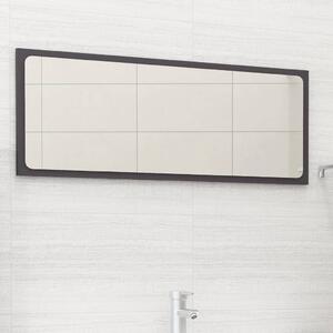 Koupelnové zrcadlo šedé 90 x 1,5 x 37 cm dřevotříska