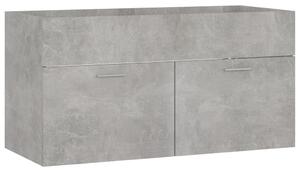 Skříňka pod umyvadlo betonově šedá 90x38,5x46 cm dřevotříska