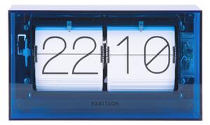 Designové nástěnné/stolní překlápěcí hodiny 5976BL Karlsson 21cm