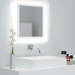Koupelnové zrcadlo LED bílé 40 x 8,5 x 37 cm dřevotříska