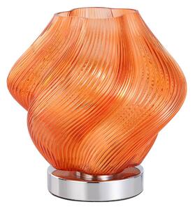 EGLO Stolní lampa Meliciano, oranžová, sklo, výška 23 cm, E27, Žlutá / oranžová, Obývací pokoj / jídelna, Sklo