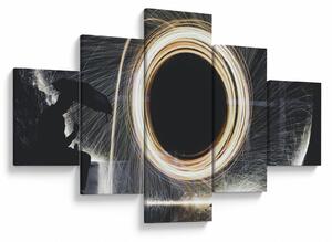 Obraz - Světelná show v dešti (125x70 cm)