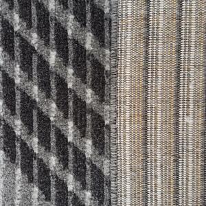 Makro Abra Kusový koberec LARA 02 Moderní šedý Rozměr: 80x150 cm