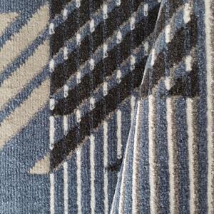 Makro Abra Kusový koberec LARA 03 Moderní modrý Rozměr: 80x150 cm