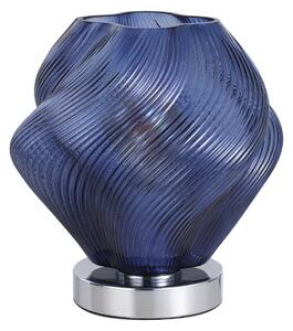 EGLO Stolní lampa Meliciano, modrá, sklo, výška 23 cm, E27, Modrá, Obývací pokoj / jídelna, Sklo