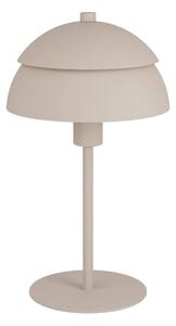 EGLO Stolní lampa Vittorito, pískově béžová, kov, výška 34 cm, E14, Krémová / jantar, Obývací pokoj / jídelna, kov