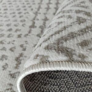 Makro Abra Kusový koberec LARA 06 Moderní Geometrický šedý bílý Rozměr: 80x150 cm