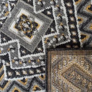 Makro Abra Kusový koberec LARA 09 Klasický šedý Rozměr: 80x150 cm