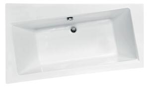 Besco Akrylátová asymetrická vana Infinity 150x90 (160x100, 170x110) Barva: Bílá, Rozměry (cm): 150x90, Orientace: Levá