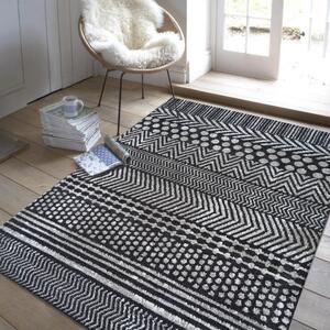 Makro Abra Kusový koberec LARA 08 Moderní Geometrický šedý Rozměr: 80x150 cm