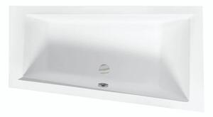 Besco Akrylátová asymetrická vana Intima 150x85 (160x90) Barva: Bílá, Rozměry (cm): 150x85, Orientace: Pravá