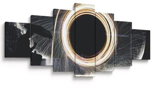 Obraz - Světelná show v dešti (210x100 cm)