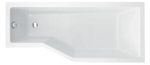 Besco Akrylátová atypická vana INTEGRA 150x75 (170x75) Barva: Bílá, Rozměry (cm): 150x75, Orientace: Pravá
