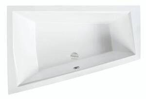 Besco Akrylátová asymetrická vana Intima Duo 170x125 (180x125) Barva: Bílá, Rozměry (cm): 170x125, Orientace: Levá