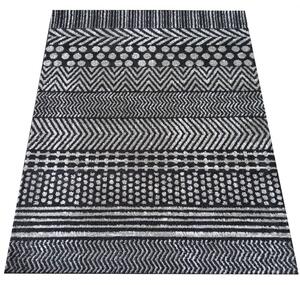 Makro Abra Kusový koberec LARA 08 Moderní Geometrický šedý Rozměr: 120x170 cm