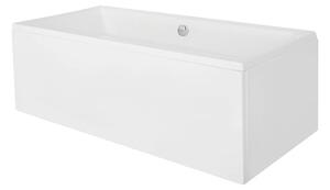 Besco Krycí panel k obdélníkové vaně Quadro P 155x70 (165,170x75, 175,180x80, 190x90), bílý Barva: Bílá, Rozměry (cm): 155x70