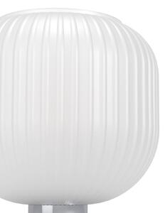 EGLO Stolní lampa Dasmina, bílá/chrom, sklo, ocel, E27, Bílá / opál, Obývací pokoj / jídelna, Sklo, Young lifestyle
