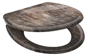 Eisl Sanitär WC prkénko Duroplast Soft Close Old Wood 82368