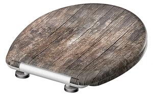 Eisl Sanitär WC prkénko Duroplast Soft Close Old Wood 82368